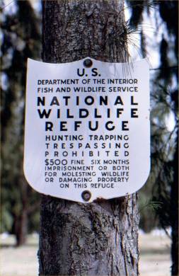 National Wildlife Refuge Sign